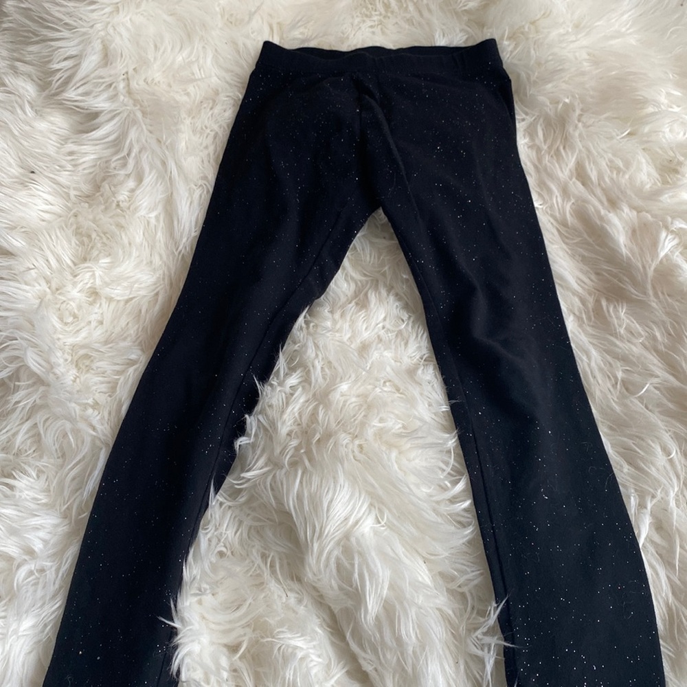 Black girls leggings with colorful sparkles
